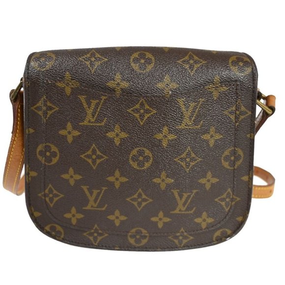 LOUIS VUITTON Saint Cloud MM Shoulder Bag Monogram Leather Brown M51243 33SH496 - Picture 4 of 16